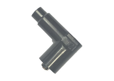 Black 90 Degree Bended Spark Plug Lead Connector with Special Wing Spring